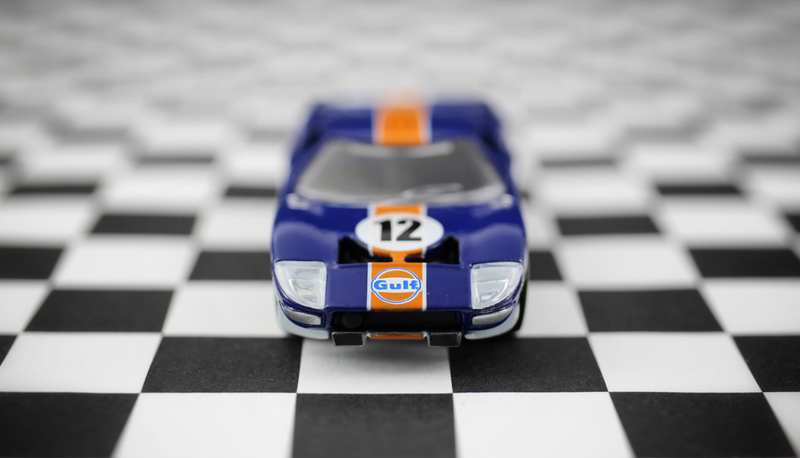 Illustration for article titled AutoWorld's 1:64 Ford GT40 in the better Gulf Livery